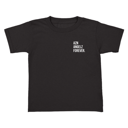 AZN ANGELZ FOREVER black toddler tee