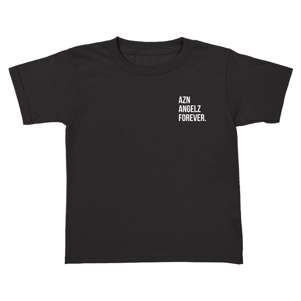 AZN ANGELZ FOREVER black toddler tee